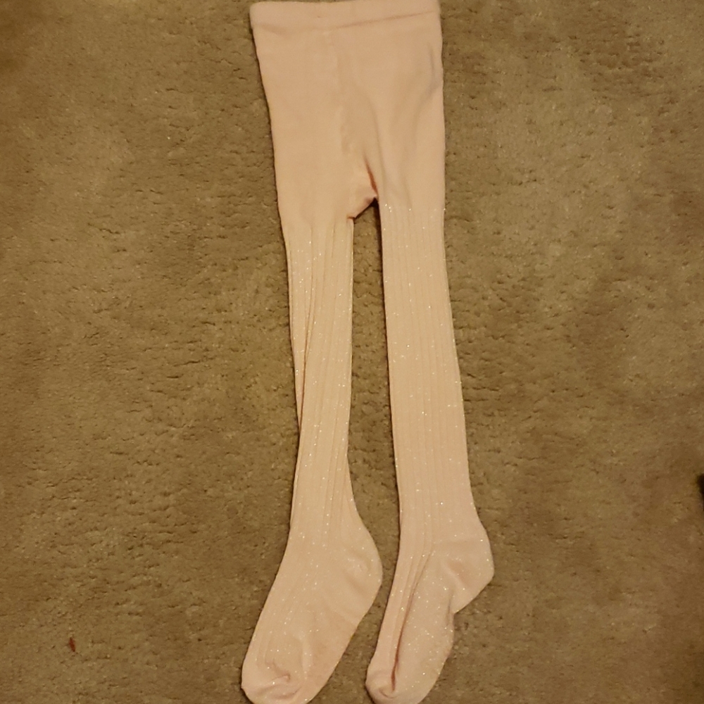 Toddler girl tights pink